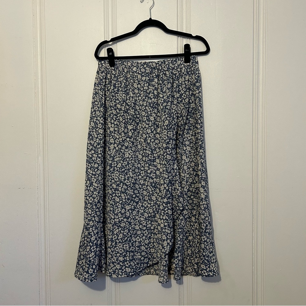 Women’s Floral fake wrap skirt size XL